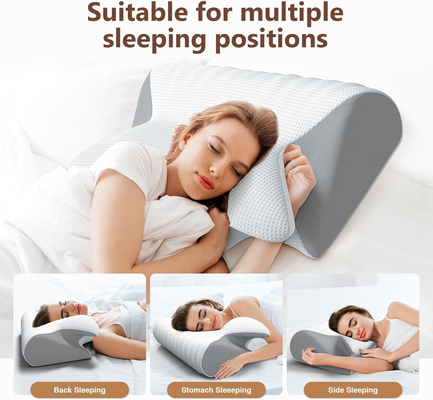 Yordi® Ergonomic Memory Foam Pillow