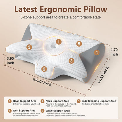 Yordi® Ergonomic Memory Foam Pillow