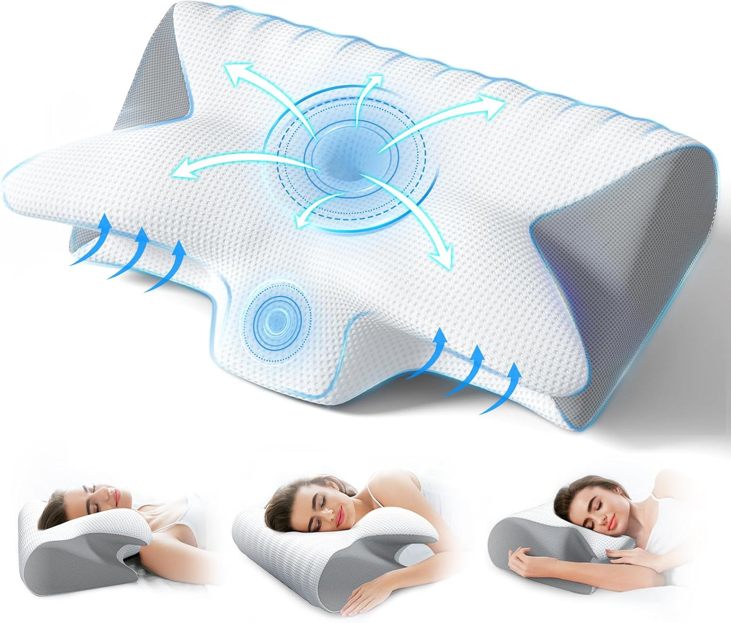 Yordi® Ergonomic Memory Foam Pillow